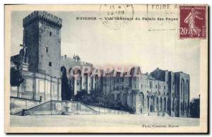 Old Postcard Avignon General view of the Palace of the Popes