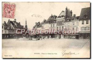 Postcard Old Place De Noyon I'Hotel Town