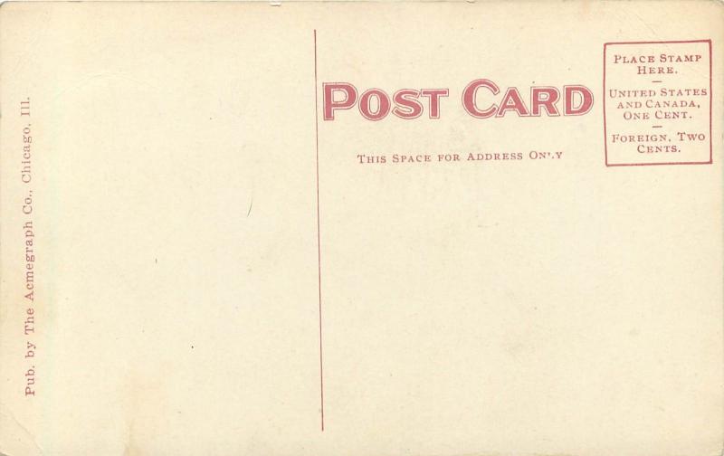 c1910 Printed Postcard; University of Minnesota Library, Minneapolis MN unposted