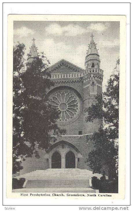 First Presbyterian Church, Greensboro, North Carolina, 1910-1920s