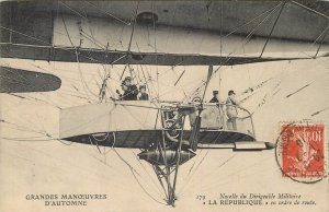 Airship's nacelle Zeppelin REPUBLIQUE great autumn military maneuvers 1910