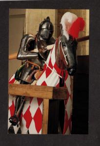 MA Horse Jousting Armor Higgins Armory Museum Worcester Massachusetts Postcard