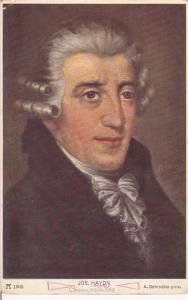 POSTCARD ART PAINTING COMPOSER HAYDN PORTRAIT