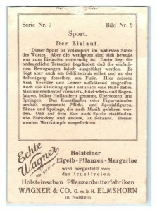 Figure Skating, Ice Dancing Sport II Echte Wagner German Trade Card *VT31B