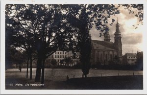 Germany Mainz Die Peterskirche Vintage RPPC C118