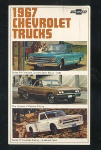 1967 CHEVROLET PICKUP TRUCK EL CAMINO CAR DEALER ADVERTISING POSTCARD CHEVY