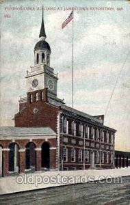 Pennsylvania Bld.1907 Jamestown Virginia,  Worlds Fair Exposition Postcard