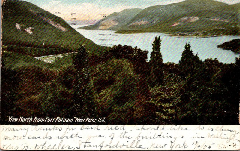 New York West Point View North From Fort Putnam 1905