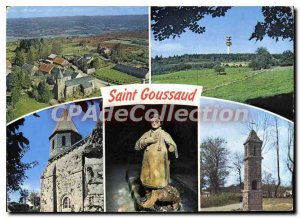 Postcard Moderne Saint Goussaud Creuse General Aerial view