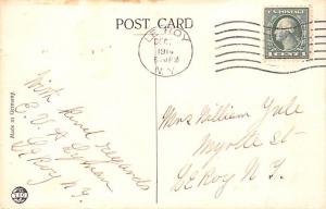 Christmas  light postal marking on front