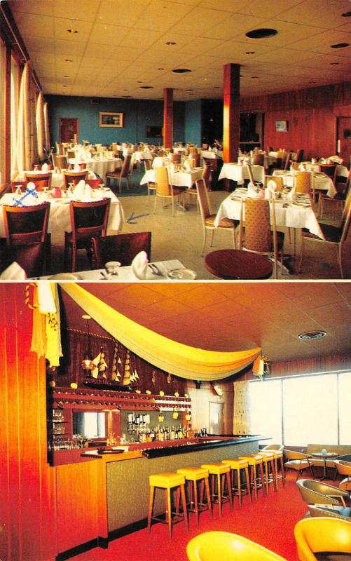 Moncton New Brunswick Canada 1960s Postcard Cy's Seafood Restaurant