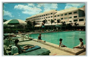 Vintage 1960's Advertising Postcard Emerald Beach Hotel Nassau The Bahamas