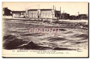 Postcard Old Marseille Casino Beach and the Prado