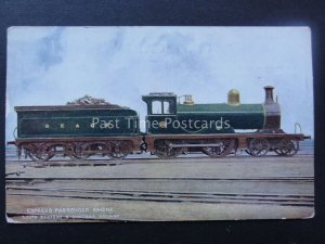 Steam Locomotive No.876 S.E.& C.R. EXPRESS PASSENGER ENGINE Old Postcard