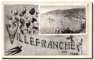 Old Postcard Villefranche Sur Mer