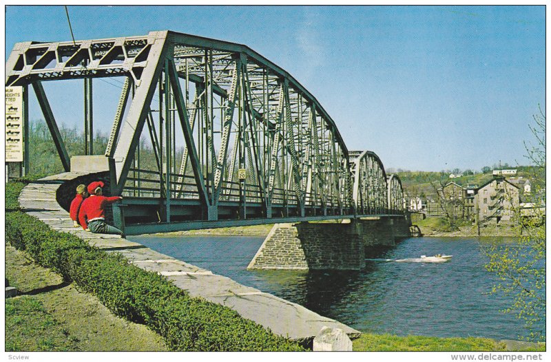 Delaware River Bridge , MILFORD , New Jersey , 40-60s