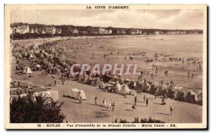 Old Postcard Royan d & # 39ensemble View Grande Conche high Maree