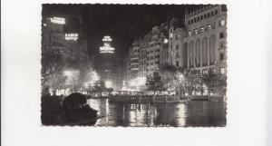 BF33052 valencia aspecto nocturno de la plaza del caudilo spain front/back image