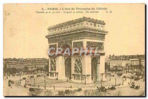 Old Postcard Paris Arc de Triomphe Etoile