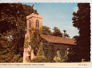 VINTAGE POSTCARD ST. MARK'S CHURCH NIAGARA-ON-THE-LAKE ONTARIO CANADA