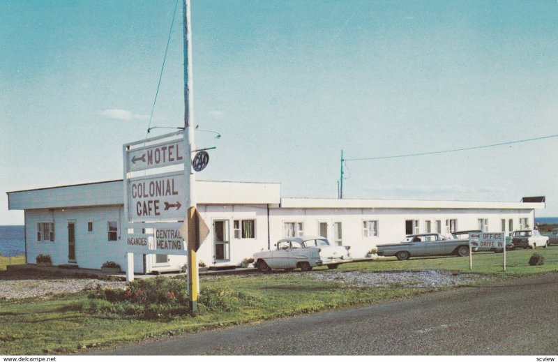 PORT DANIEL WEST, Quebec, Canada, 1940-60s; Colonial Motel & Cafe