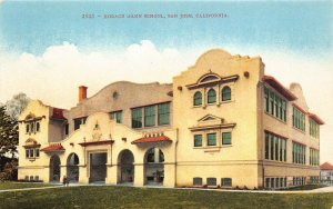 LPS26 SAN JOSE California Horace Mann School Postcard