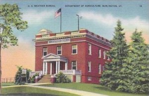 Vermont Burlington US Weather Bureau Department of Agriculture