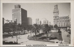 RPPC Postcard Plaza Independencia Montevideo Uruguay