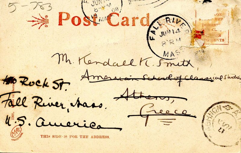 MA - Fall River. Post Office