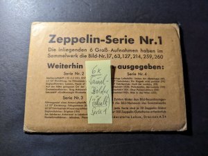 Lot of 6 Zeppelin Series 1 RPPC Mint Postcards Photo Series