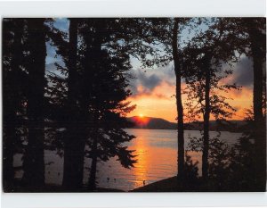 Postcard The glorious glow of sunset in the Adirondack Mountains of New York