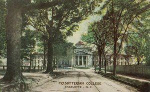 CHARLOTTE, North Carolina, 1900-10s; Presbyterian College