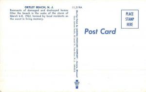 Ortley Beach New Jersey Remnants Of Damaged Home Vintage Postcard K58856