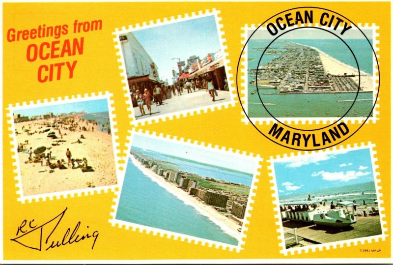 Maryland Ocean City Greetings Multi View