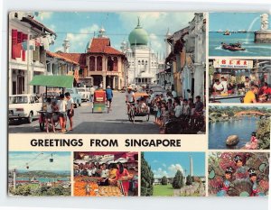Postcard Singapore Attractions & Scenes Greetings from Singapore