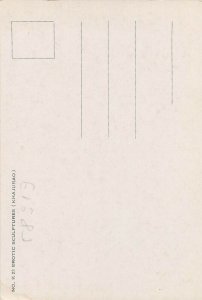 India erotic sculptures postcard ( Khajurao )