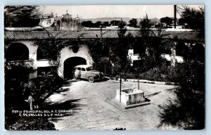 C.De Valles Mexico Postcard Main Courtyard H.C. Grande c1930's RPPC Photo