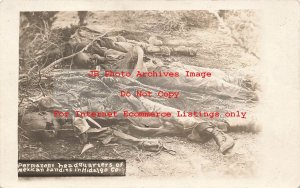 Mexico Border War, RPPC, Permanent Headquarters of Dead Bandits in Hidalgo