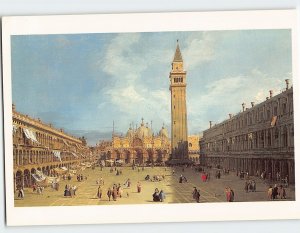 Postcard Piazza San Marco Canaletto by Giovanni Antonio Canal Venice Italy