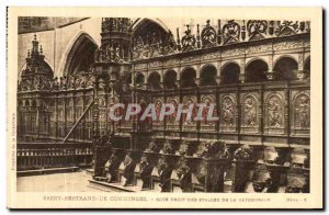 Old Postcard Saint-Bertrand-de-Comminges Approval Of Law Stalls From the Cath...