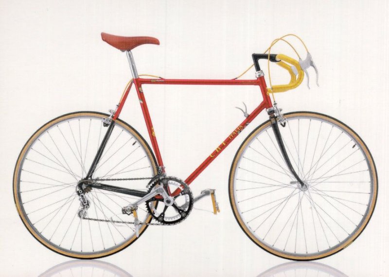 CBT Italia Champions 1985 Bicycle Italy Cycle Bike Postcard
