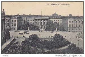 Universitat, Berlin, Germany, 1900-1910s