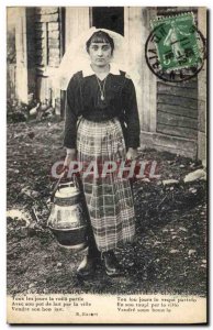Old Postcard Folklore Limousin