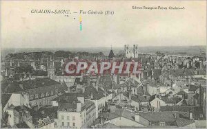 Old Postcard Chalon sur Saone view Generale (East)