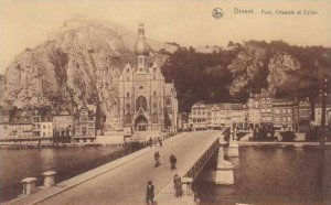 Belgium Dinant Pont Citadelle et Eglsie