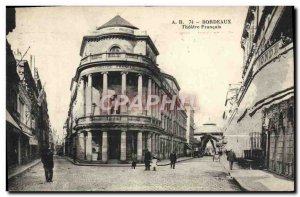 Postcard Old french Bordeaux Theater