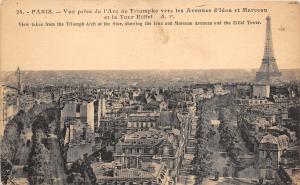 BR16981 Paris vue prise de l Arc de Triomphe   france