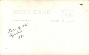 c1938 RPPC Postcard M-85 Evening Silhouette Glaize Bridge Lake of the Ozarks MO