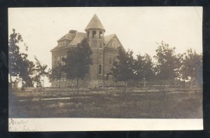 RPPC ALCESTER SOUTH DAKOTA SD PUBLIC SCHOOL VINTAGE REAL PHOTO POSTCARD