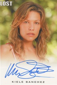 Kiele Sanchez Lost TV Show Hand Signed Autograph Card Photo